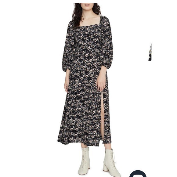 Sanctuary Dresses & Skirts - Sanctuary Women's Lindsey Floral Smocked MIDI Dress Black Size 2